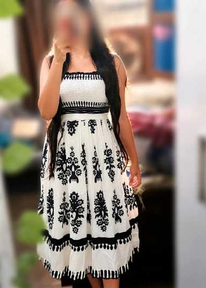 rayon printed dress