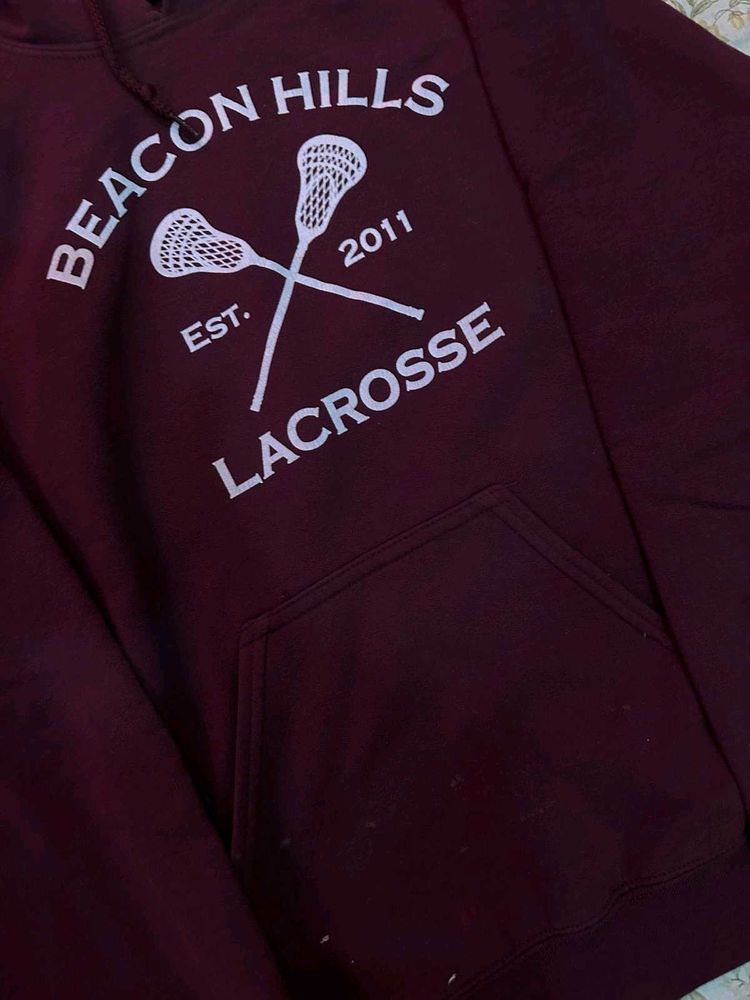 Maroon Lacrosse Hoodie