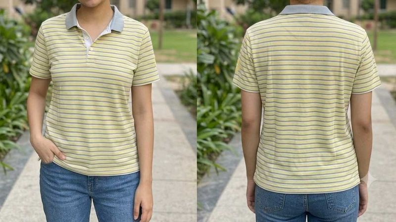 Striped Polo T-Shirt