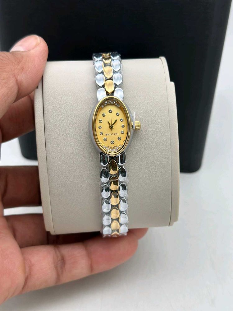 Elegant Bvlgari Two-Tone Watch FOR LADIES SLIM WAT