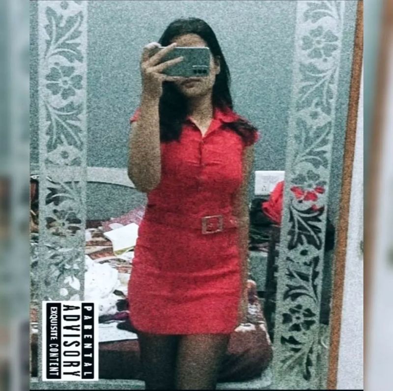 Red Bodycon Belt Dress