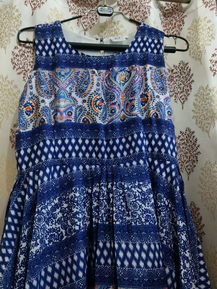 Boho Print Sleeveless Dress