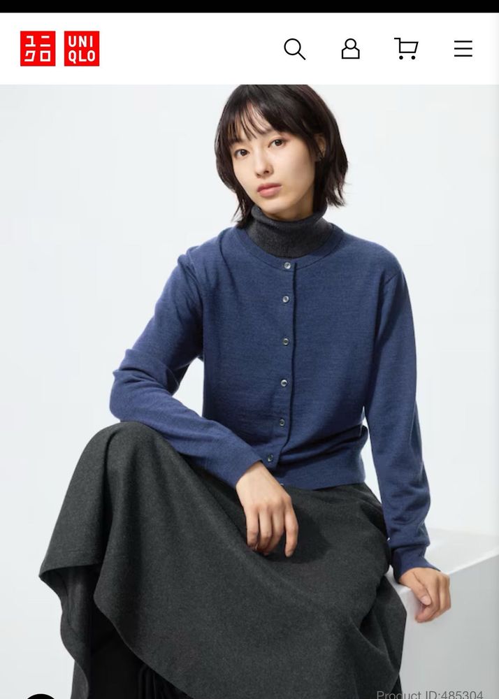 UNIQLO Navy Cardigan