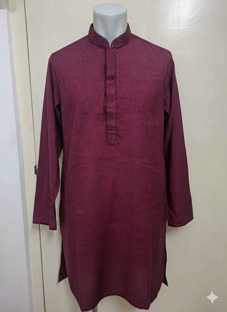 Maroon Kurta