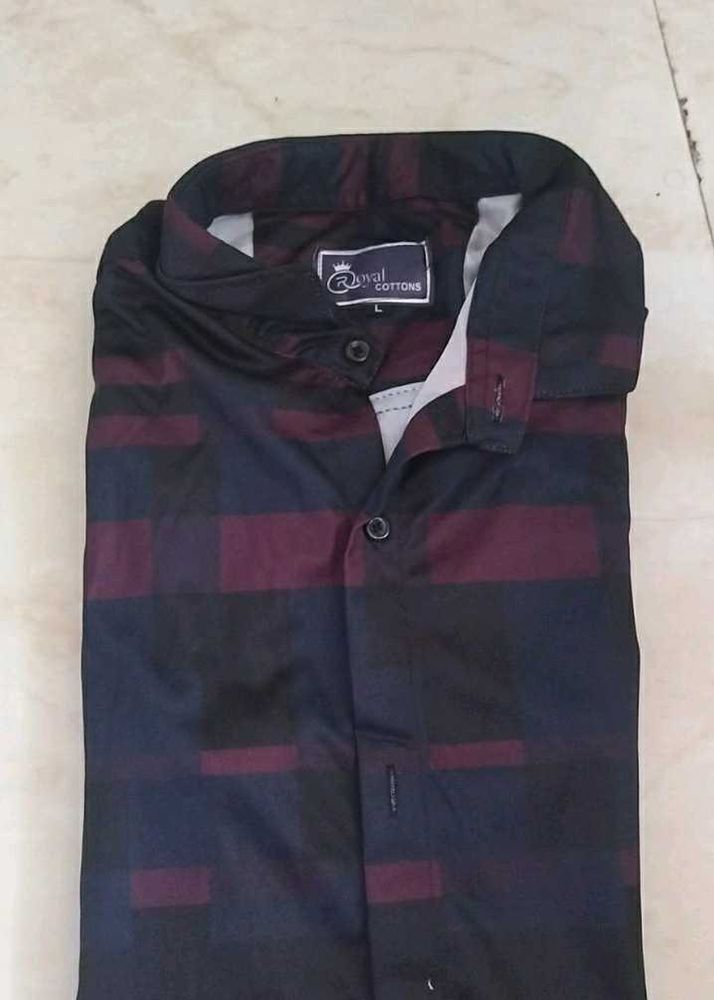 Royal Cottons Men's Checkered Shirt