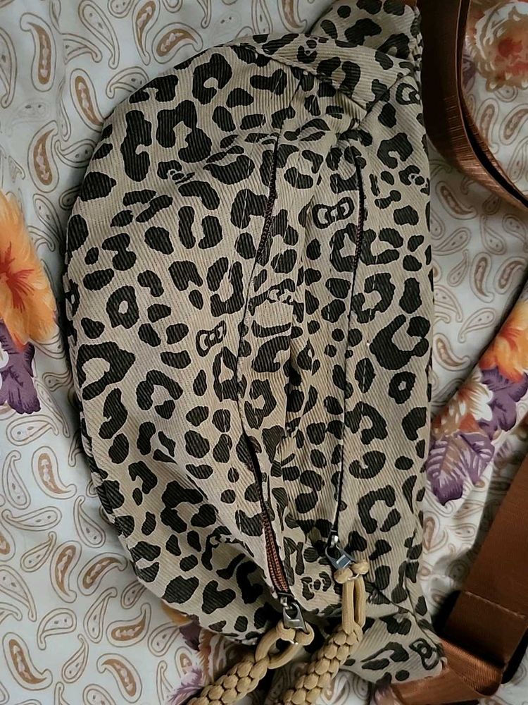 Leopard Print Crossbody Bag