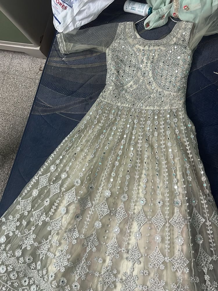 Long Gown Wit Cancan Fittited