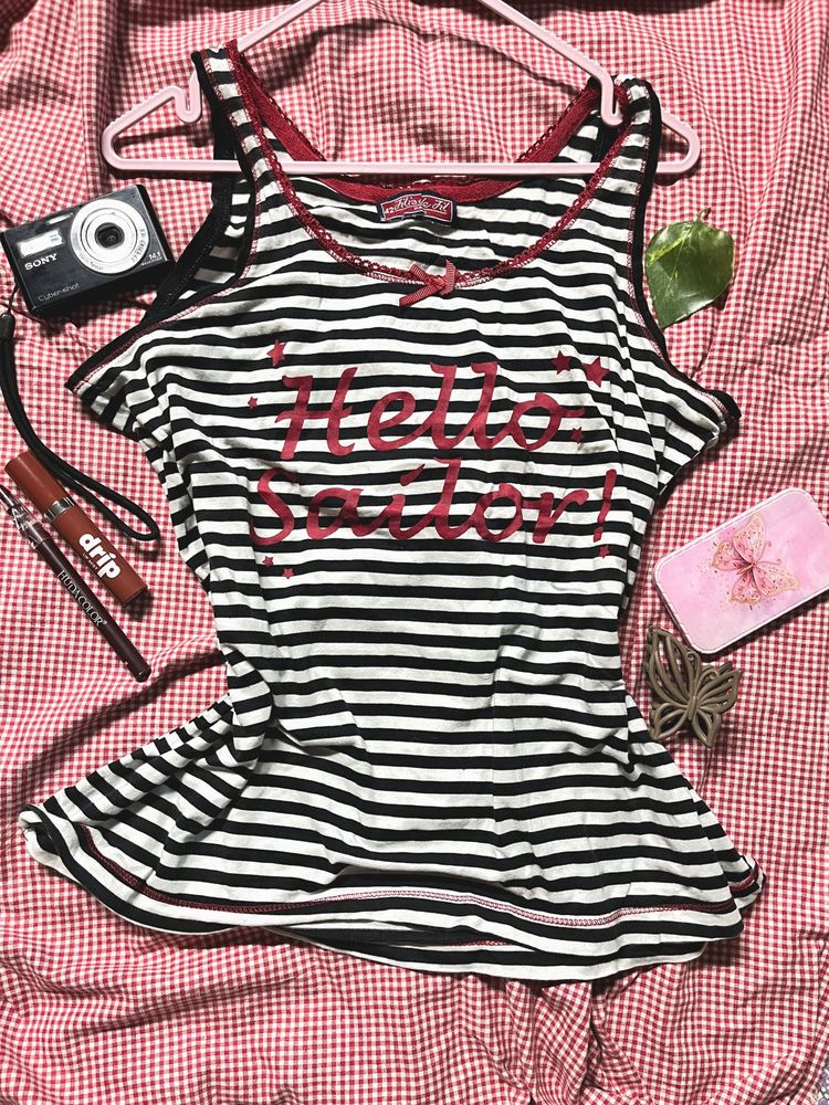 Y2K “Hello Sailor!” Tank Top