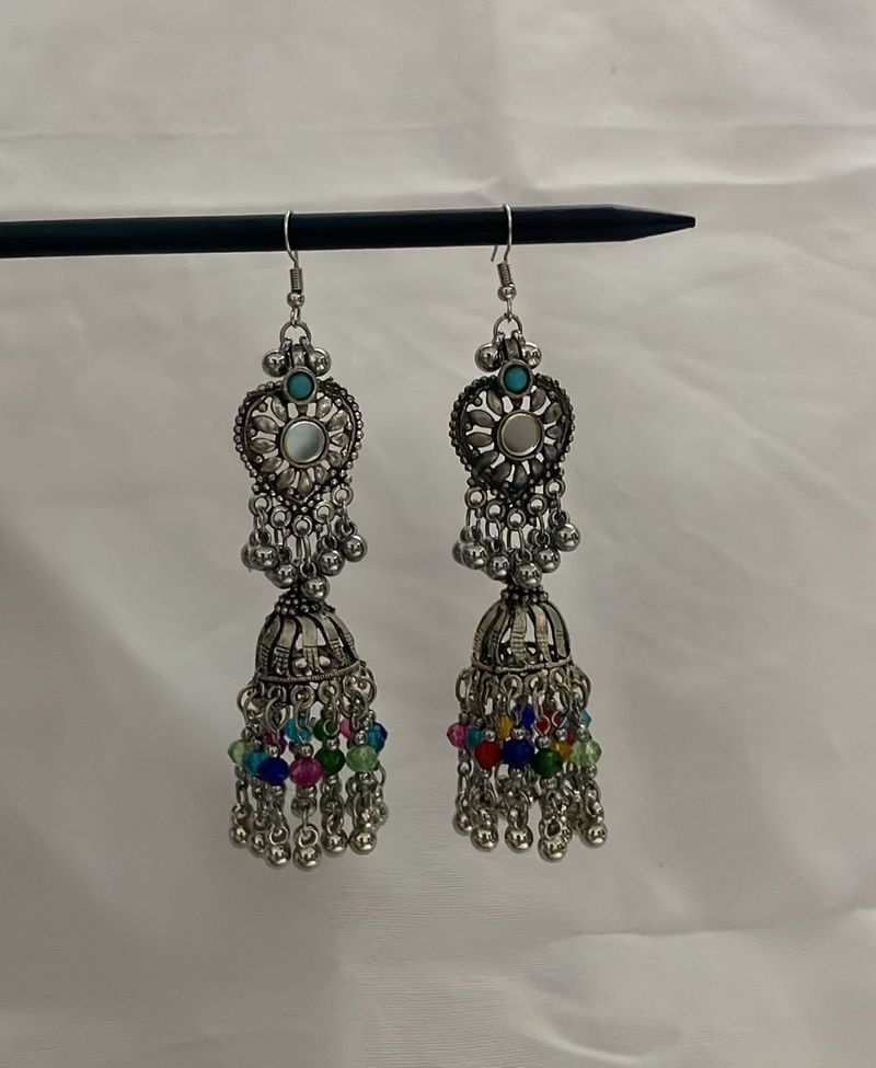 Boho Jhumka Earrings