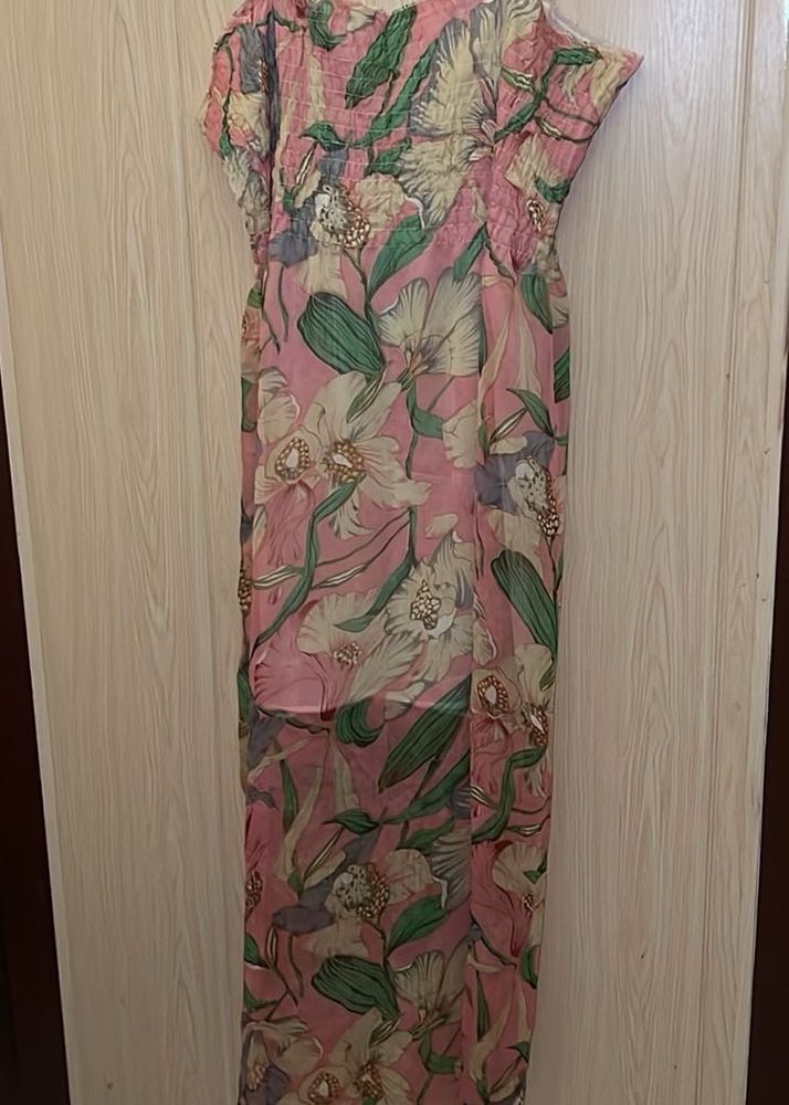 Flowy Floral Print Dress