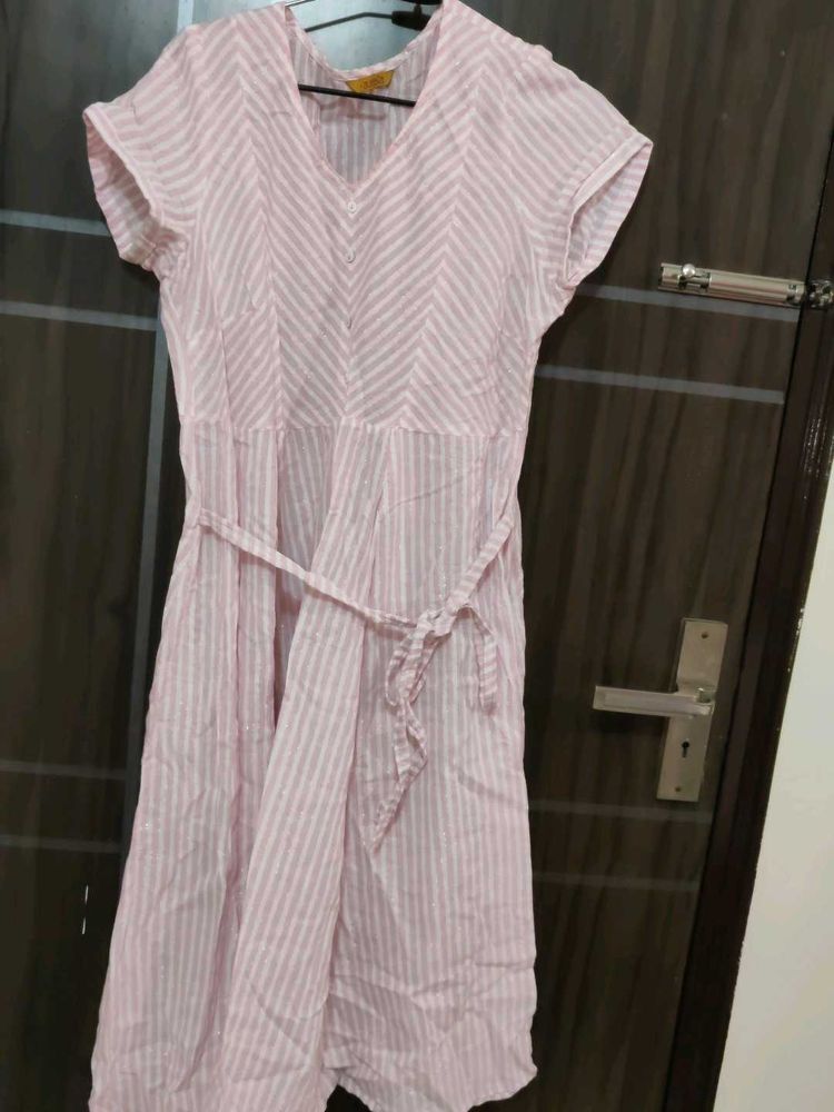 Pretty Pink Striped dress