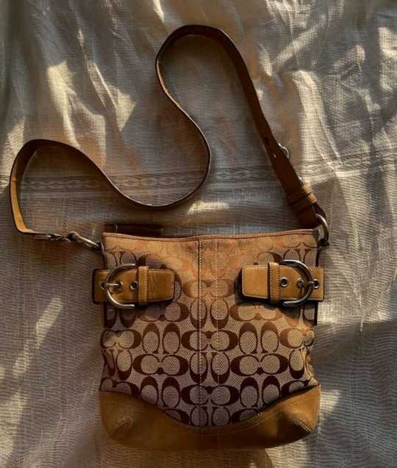 Coach Signature Buckle Shoulder Bag