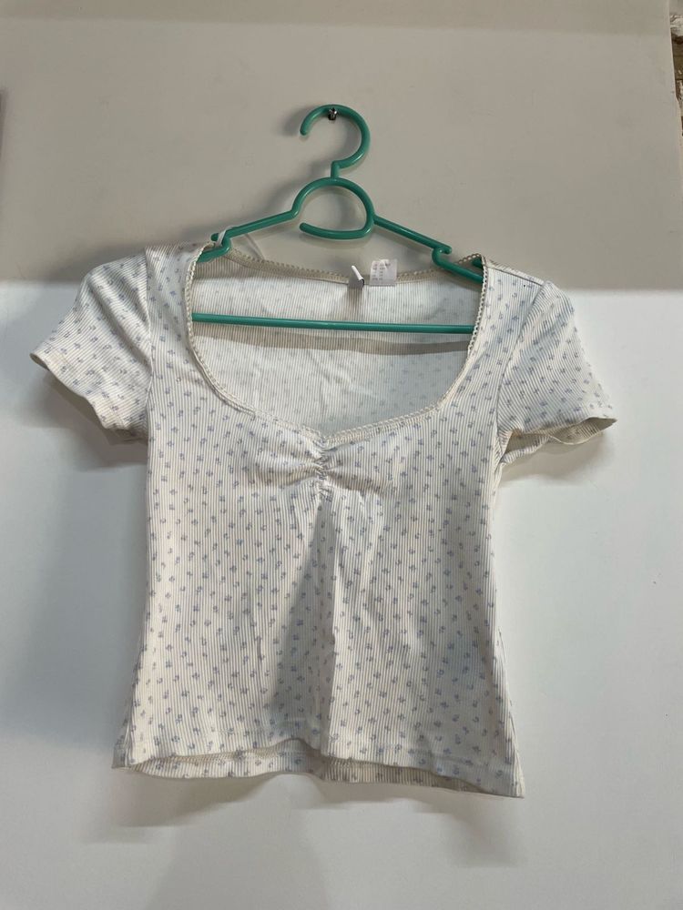 Floral Print Crop Top