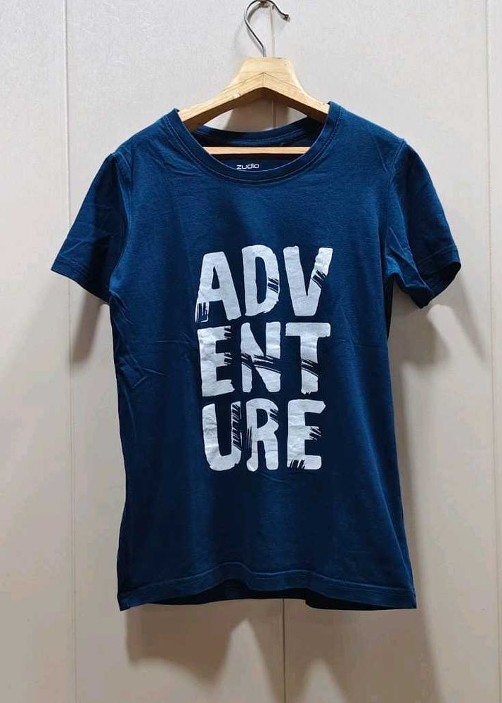Men's Blue Adventure Graphic T-Shirt