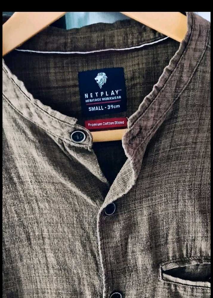 Men's Netplay Brown Shirt