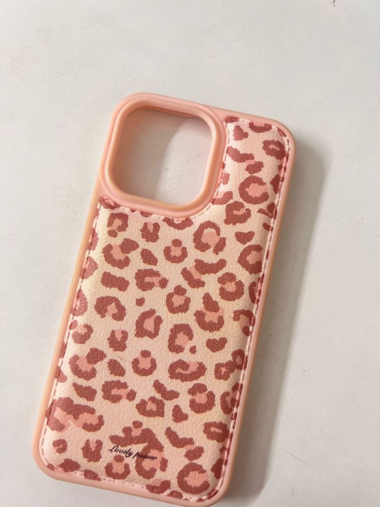iPhone 13 Pro Animal Print Cover- Pink