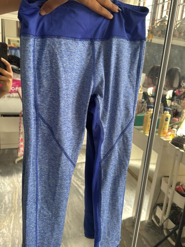 Blue Athletic Leggings