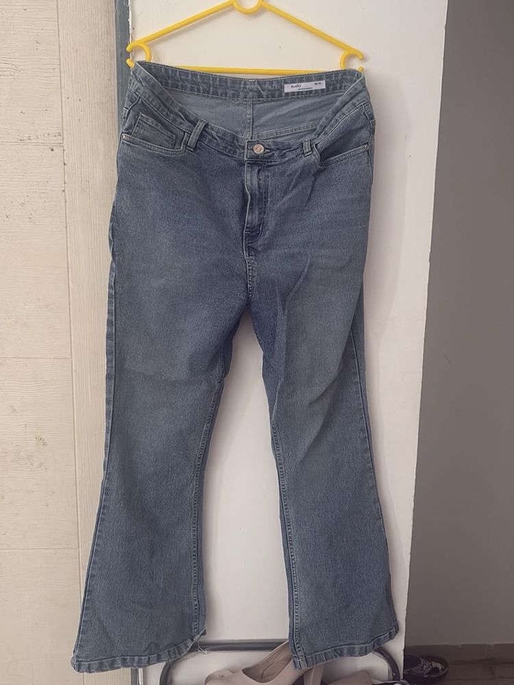 Women's Blue Flared Jeans