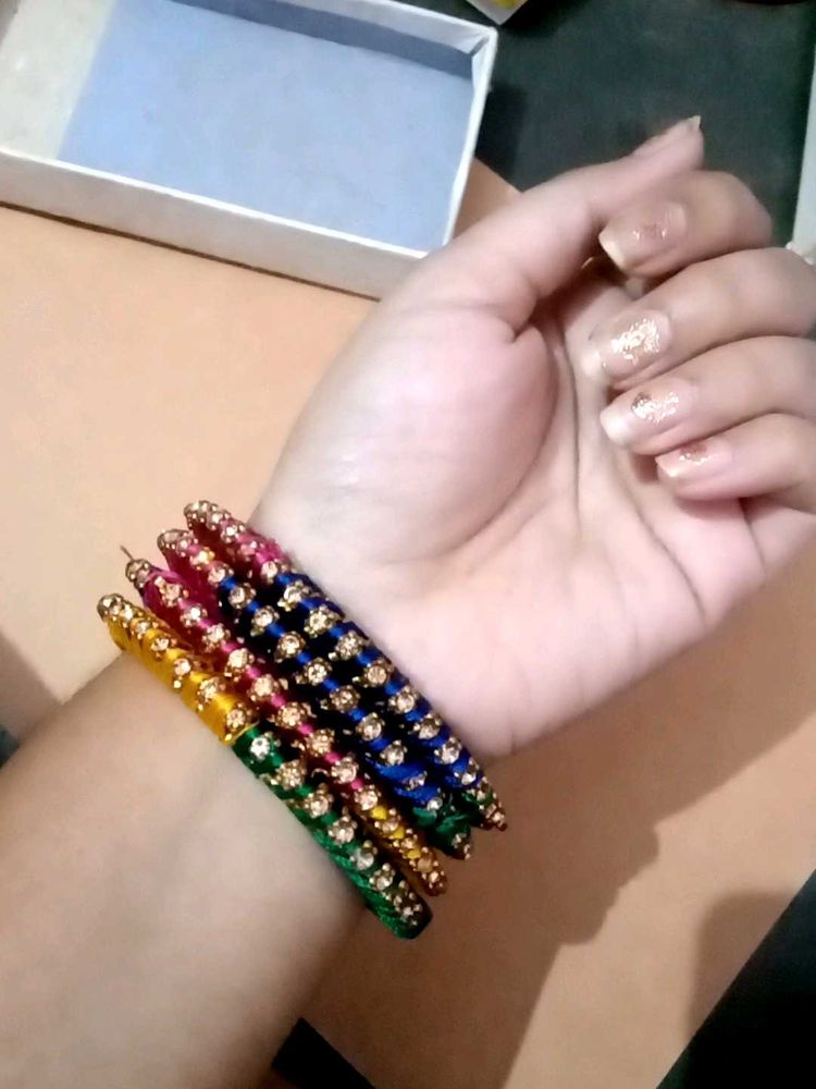 Vibrant Silk Thread Bangles