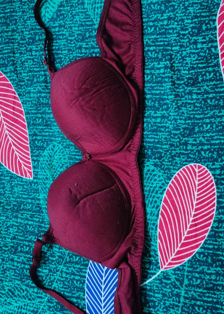 Maroon Padded Bra