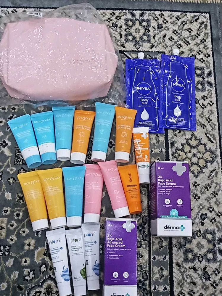Beauty Skincare Set with Pouch