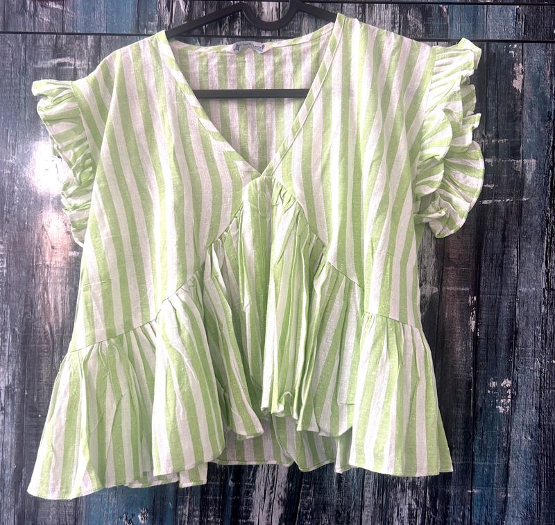 Western Striped Print Top For Women’s