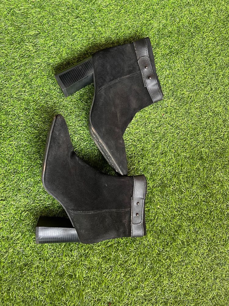 Black Suede Ankle Boots