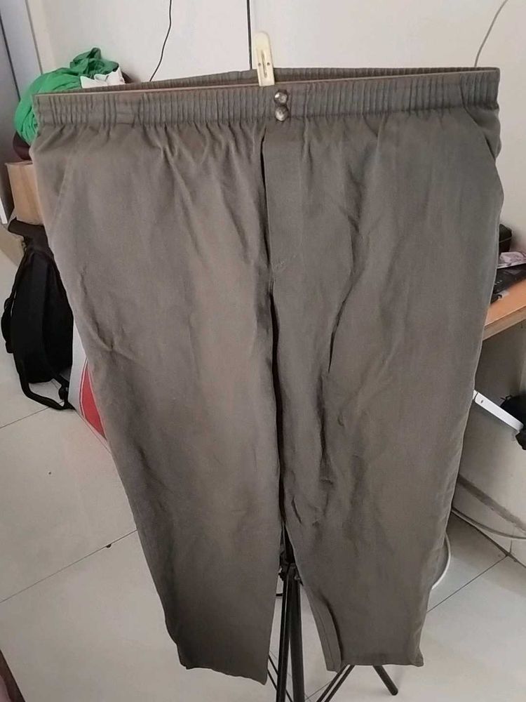 Men's Grey Casual Pants