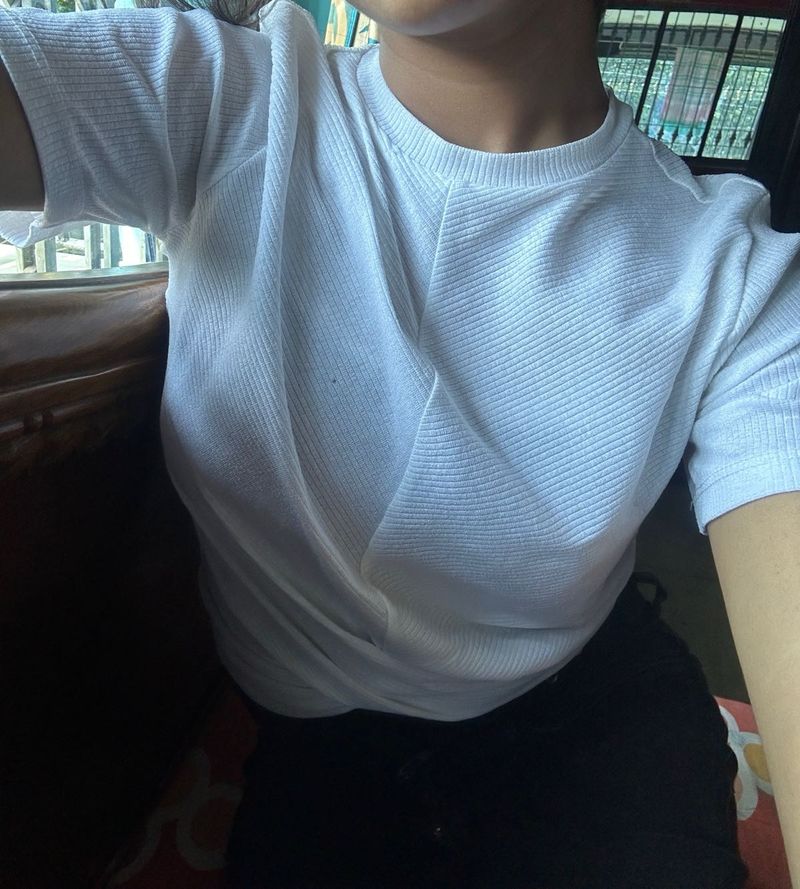 White Crop Top