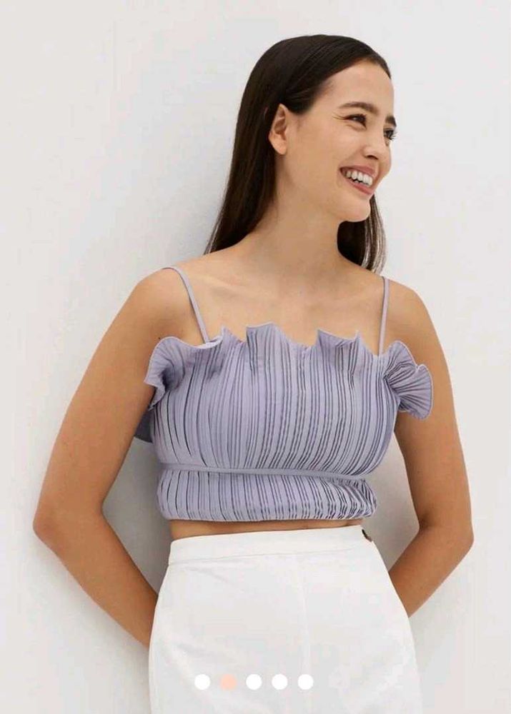 Blue Love Bonita Crop Top