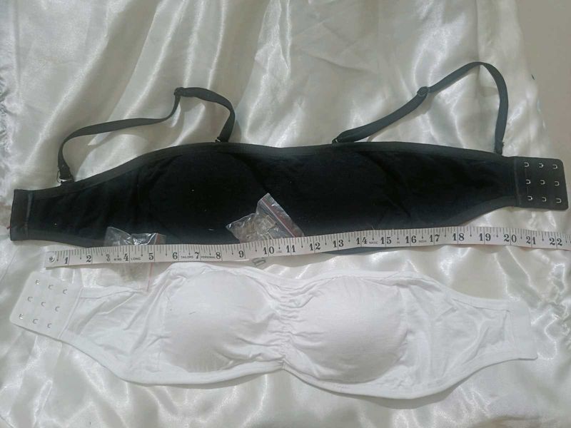 NEW Strapless Bra Set - Black &amp; White