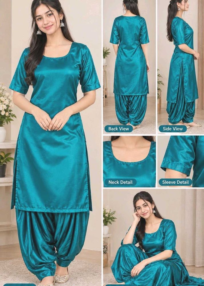 Beautiful Teal Kurta with Patiala Pants