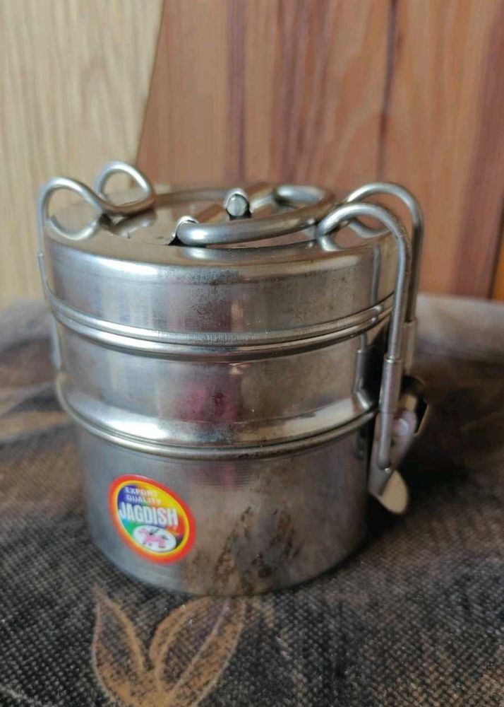 Vintage Jagdish Stainless Steel Tiffin Box