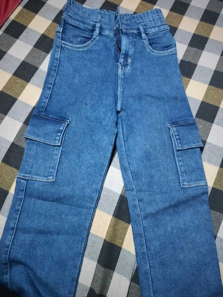 Blue Cargo Jeans