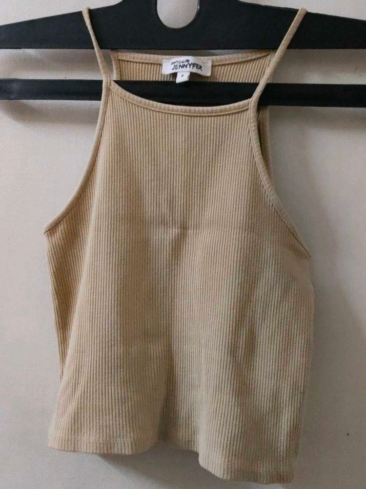 Ribbed Spaghetti Strap Tank Top