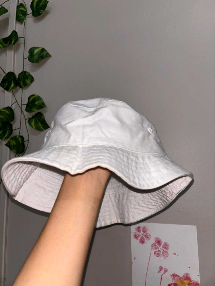 White Bucket Hat