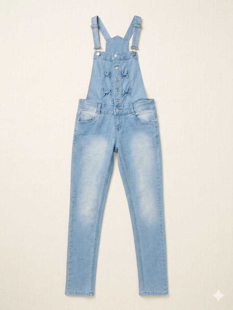 Light Wash Denim Overalls