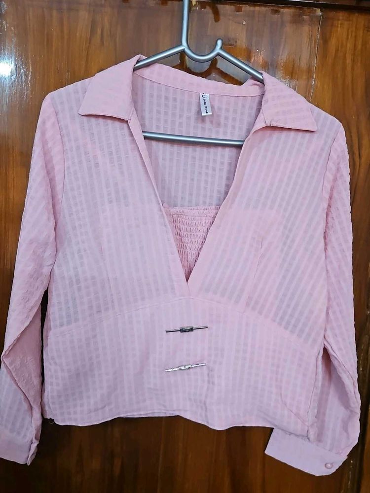 Cute Pink Crop Top