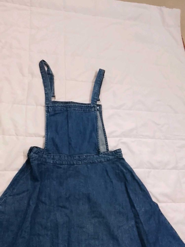 Denim Pinafore Dress