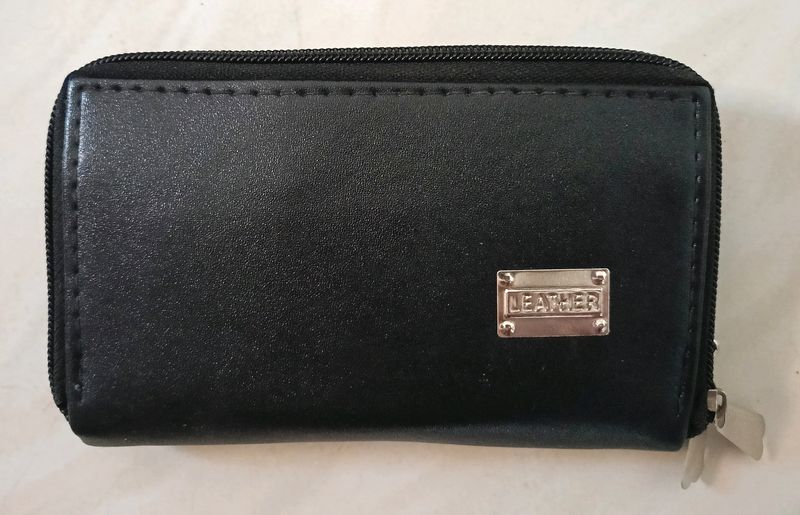Black Double Zip Wallet