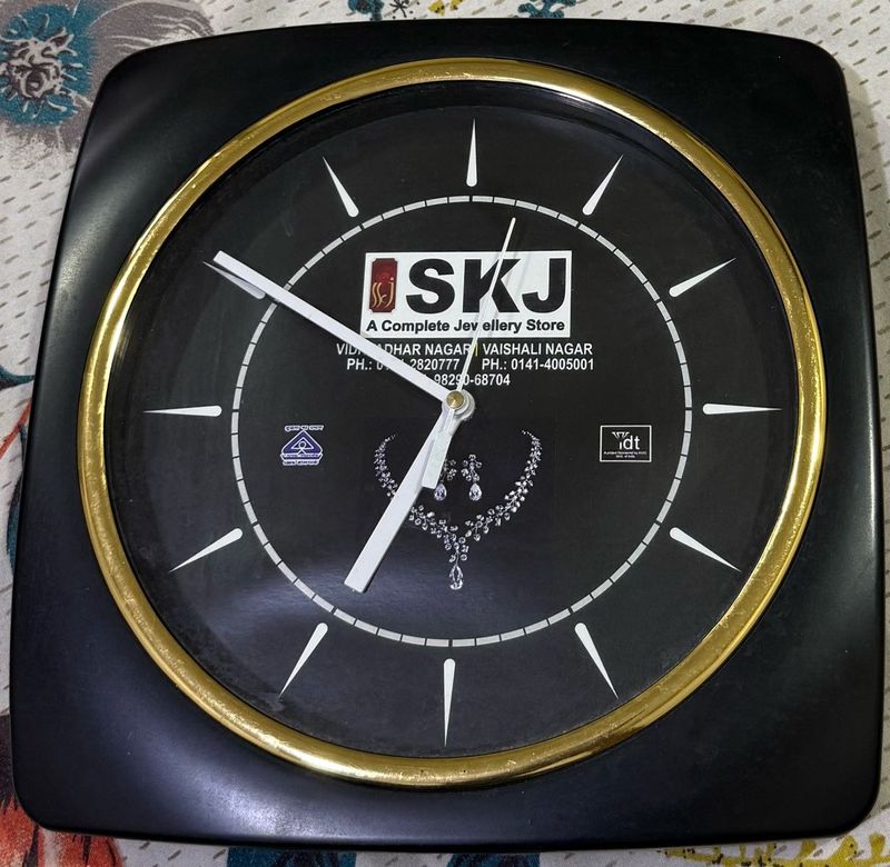 SKJ Jewelry Store Wall Clock
