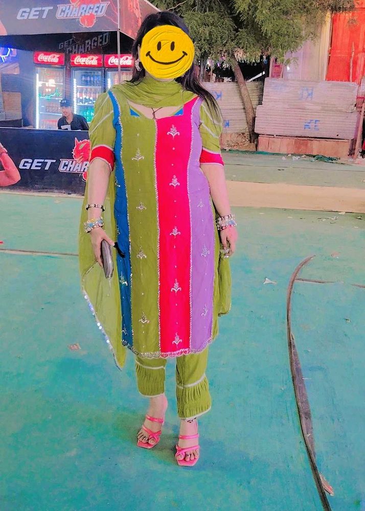 Handwork Multi Colour Suit