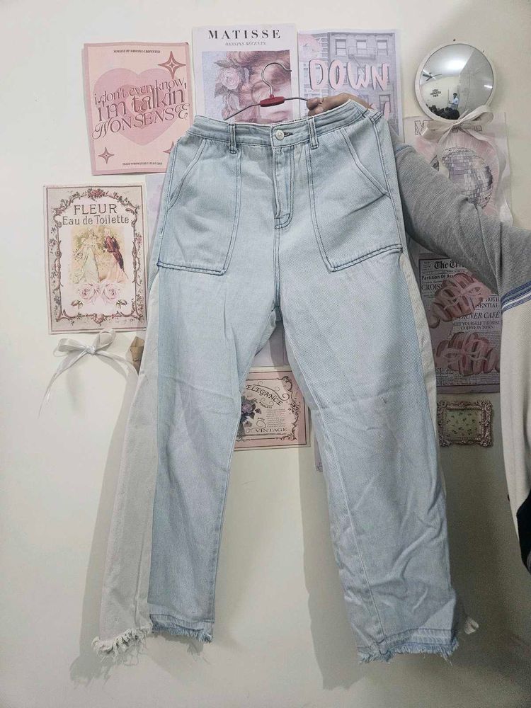 Light Wash Wide Leg Jeans