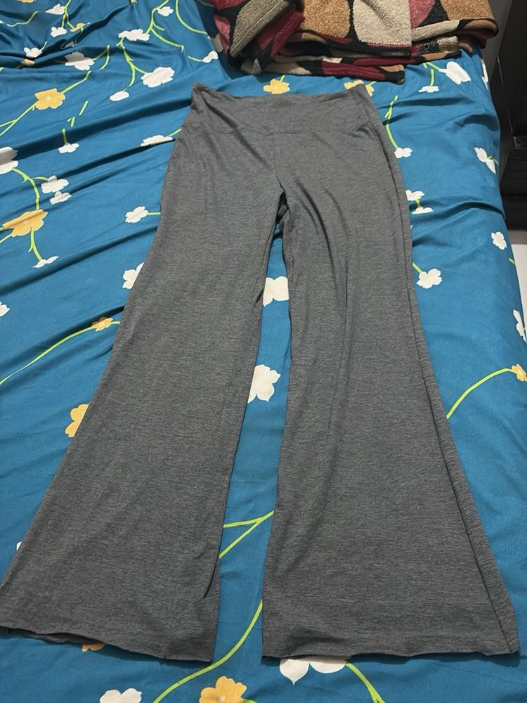 Comfortable Grey Flare Pants