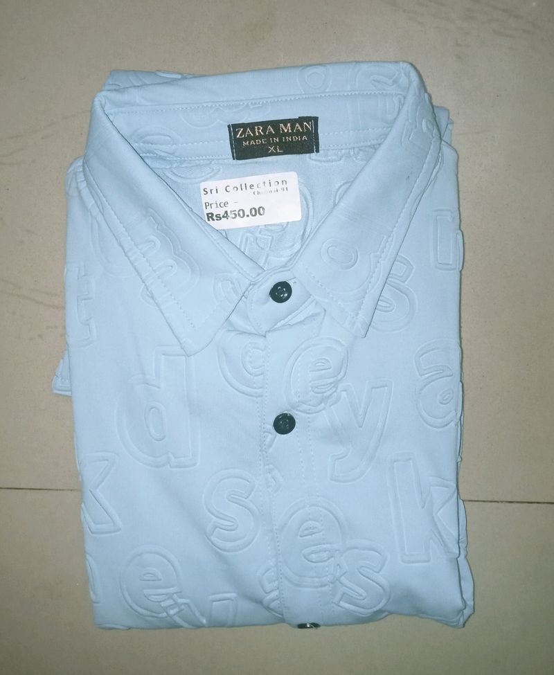 Zara Sky Blue XL Shirt