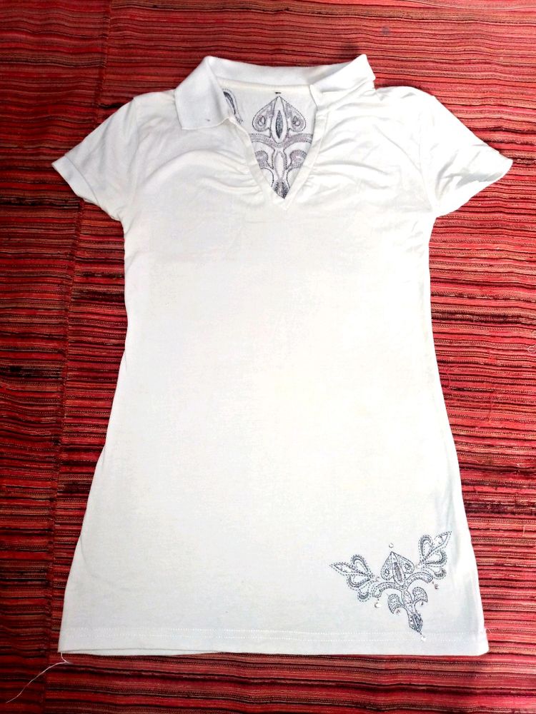 New White Girl's T Shirt