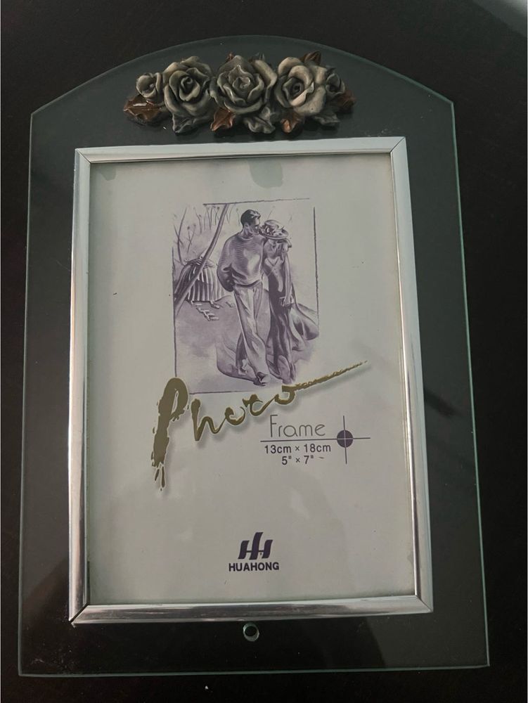 Elegant Rose Accent Photo Frame
