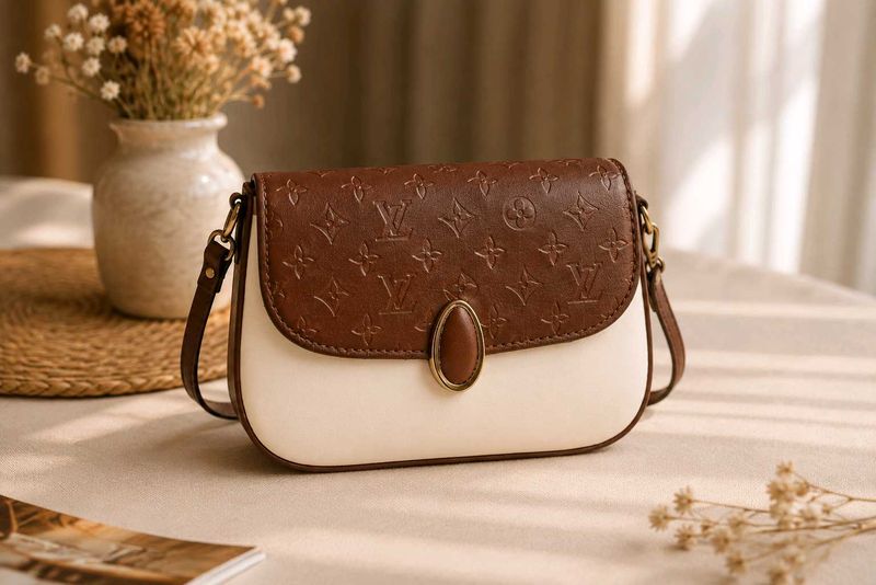 Brown &amp; Cream Handbag