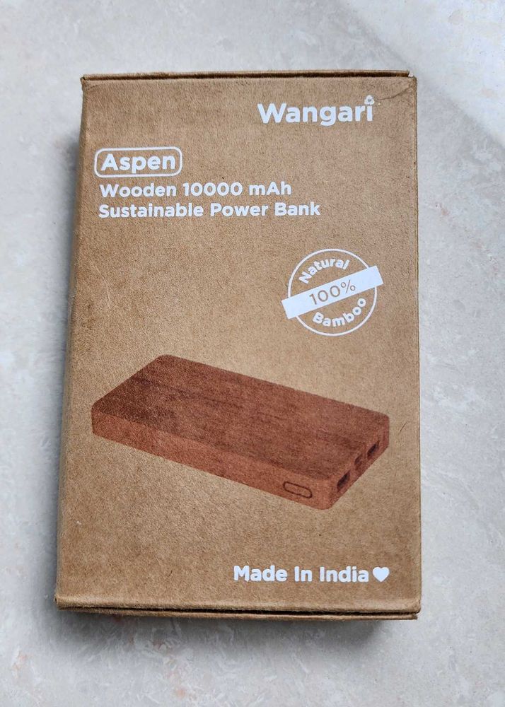 Wangari 10000mAh Wooden Sustainable Power Bank