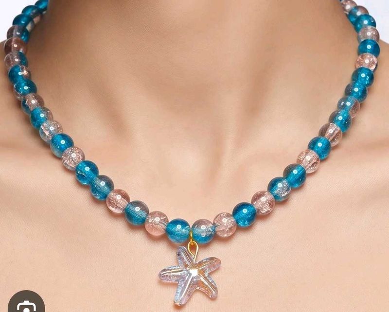 Boho Beaded Starfish Necklace